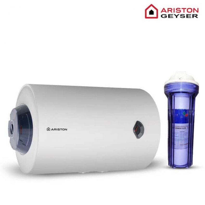 50 Liters Horizontal Ariston PRO1 R50 H Water Heater (Geyser) Safety ...